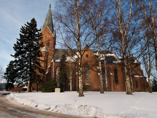 Bilder av Vestre Aker kirke på St. Hanshaugen i Oslo